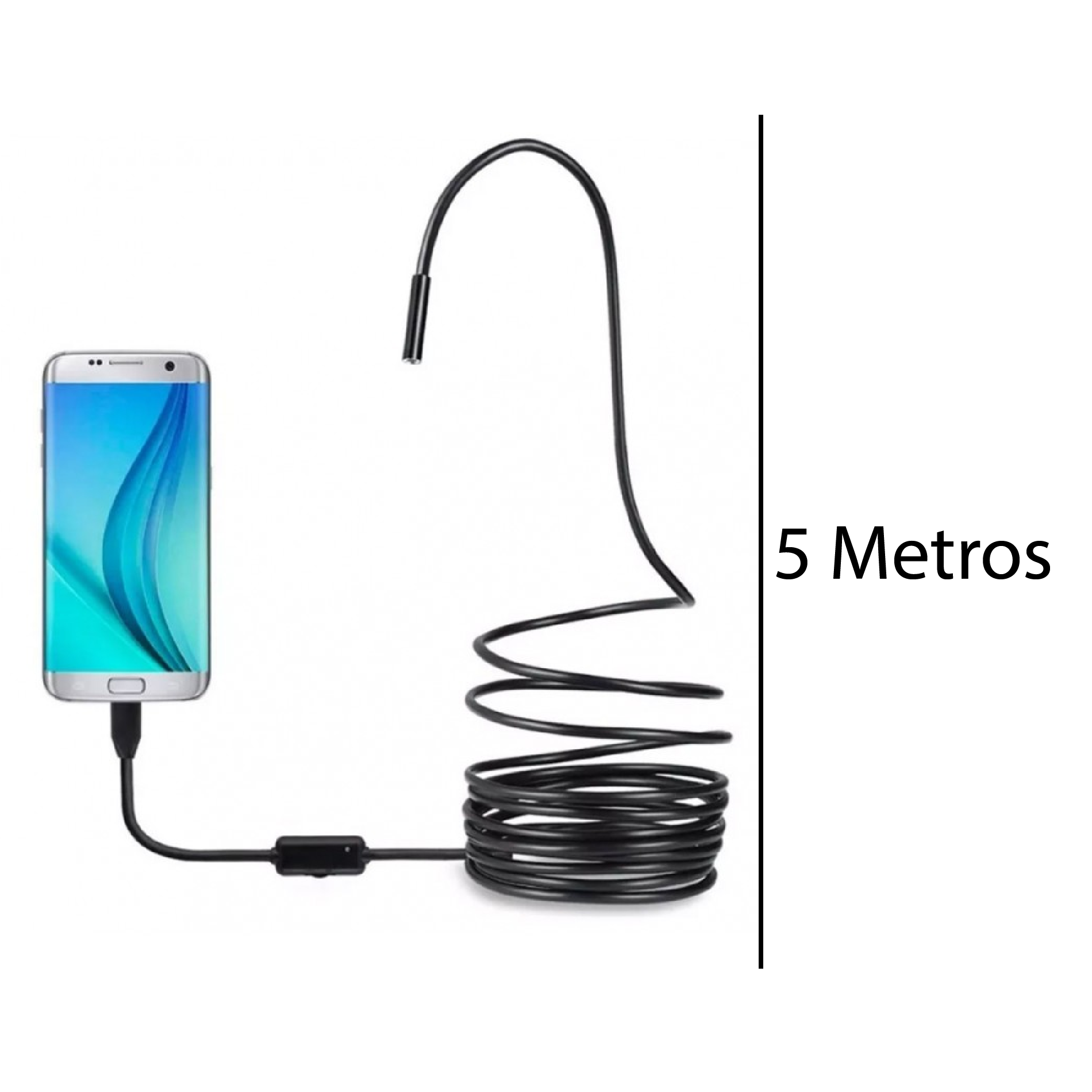 Camara Endoscopio 5 Metros Usb Celular